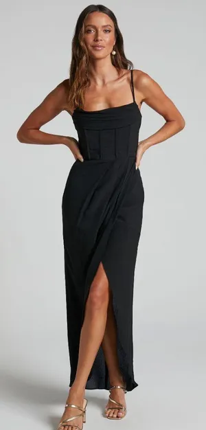 Showpo Black Corset Andrina Dress thumbnail 1