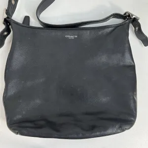 Coach Medium Shoulder Bag Legacy Penny Hobo 19889 Silver Hardware Black Leather thumbnail 3