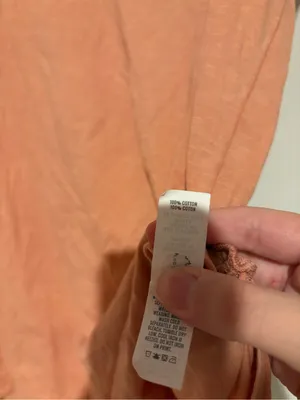 Aerie Oversized Short Sleeve Long Line Tunic Pocket Tee orange XS thumbnail 5