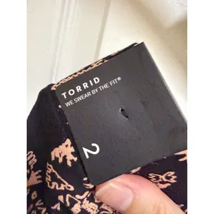 Torrid Signature Waist Premium Black Peach Geometric Leggings 2 2X 18 20 NWT thumbnail 7