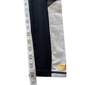 Betsey Johnson Performance Womens Leggings M Black/Gray/Gold Polyester Spandex thumbnail 4