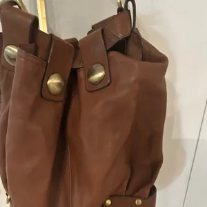 Kooba Brown Leather Bucket Bag with gold hardware thumbnail 9