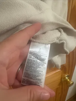 Old Navy Size Small Off-White Fleece Pullover Sweatshirt thumbnail 3