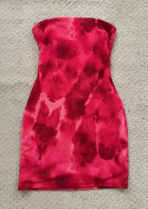 Outcast Red strapless dress thumbnail 1