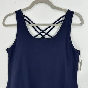 T by Talbots Athletic Dress Size L Navy‎ Blue Sleeveless Tank NWT Sporty Golf thumbnail 3