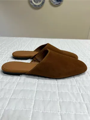Madewell The Mylie Glove Mule in Glaze Walnut Brown Suede Size 6 thumbnail 4