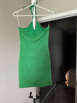 Shein Green Dress Mini Boho thumbnail 2