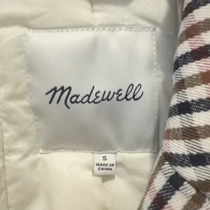 MADEWELL‎ Padded Plaid Jacket size Small NB250 Oversized thumbnail 5