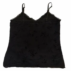 Brandy Melville Black Nicolette Lace Tank Top OS thumbnail 2