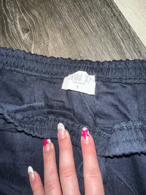 Boutique Navy blue sweatpants thumbnail 4