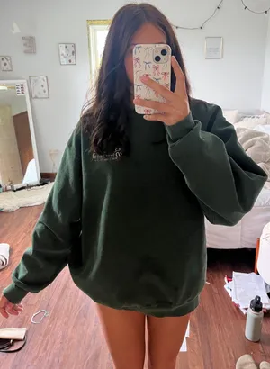 Fruit of the Loom Vintage Spring storm Green crewneck thumbnail 1