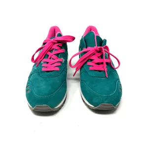 Asics Gel Lyte III Size 7 Shoes Sneakers Blue with Pink Laces Sports Activewear‎ thumbnail 8