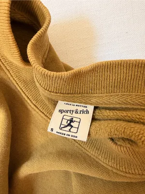 Sporty & Rich Olive Crewneck Sweatshirt thumbnail 8