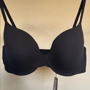 Skims Fits Everybody T-Shirt‎ Demi Bra Onyx Size 34D NWT thumbnail 3