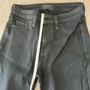 JEN7 - 7 For All Mankind Coated Black Straight Leg Jean thumbnail 5