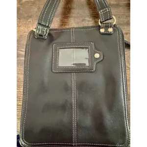 Fossil Black Leather Crossbody Organizer Bag With ID‎ Window And Card Slots thumbnail 8