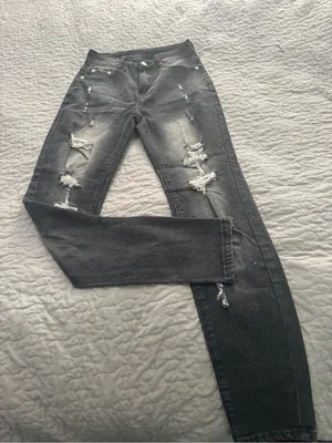 Slim Fit Distressed Women’s Black Jeans thumbnail 1