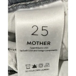 MOTHER TheInsider Crop Step Fray Jeans Ace‎ Of Spades Grey Distressed Size 25 XS thumbnail 7