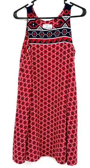 Southern Tide peyton swing dress‎ size medium sleeveless red white blue cayenne thumbnail 1