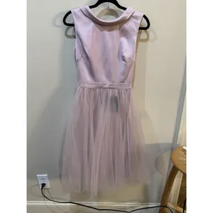 CHI CHI ZEINA POWDER MIDI DRESS Mink Size US 6 Cocktail Tulle Lace‎ Party Dress thumbnail 5