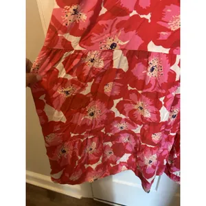 New Pink Floral Cross Neck Halter Open Back Printed Summer Maxi Dress Size XL thumbnail 6