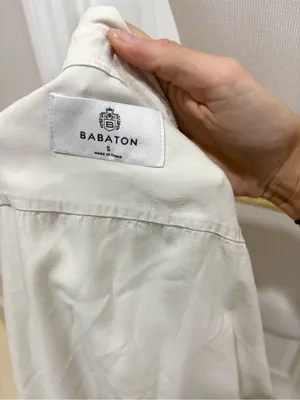 Aritzia Babaton Utility Shirt Matte Pearl Small thumbnail 2