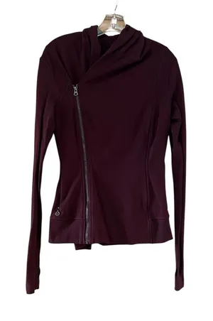 Lululemon Bhakti Yoga Jacket Luon Bordeaux Red Size 4 thumbnail 1