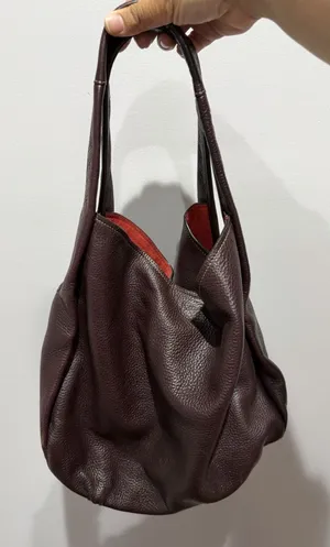 COACH Bandit Hobo 39 Natural Pebble Leather 86760 Plum Purple Leather Tote Bag I thumbnail 1