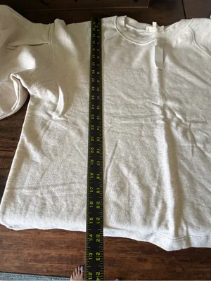 Madewell NWT Cream Balloon Sleeve Sweatshirt Size Large thumbnail 5