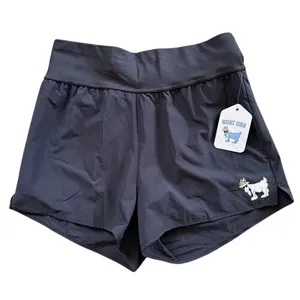 Women's GOAT USA Athletic Shorts Black Bulit-In Compression Shorts Sz M Gym NWT thumbnail 1