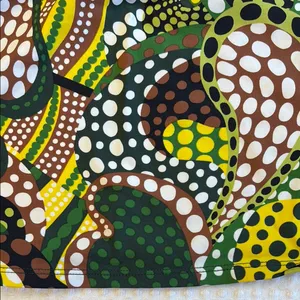 MERONA Tankini Halter Swimsuit Top Size LARGE Colorful Print Green Yellow thumbnail 12