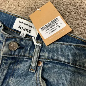 NWT Reformation Daria Ultra High Rise Denim Maxi Skirt in Merritt thumbnail 11