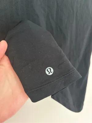 Lululemon Train to Be Mesh Short Sleeve Tee Black thumbnail 6