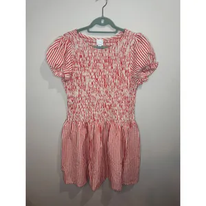 Maeve Margie Smocked Striped Mini Dress NWT Red Cream Sz XL thumbnail 2
