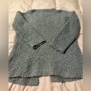 Pink Republic Textured Blue Open Front Cardigan - Size M thumbnail 4