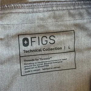 Figs Gray Cargo Pants with Green Accent thumbnail 2