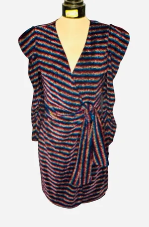 Sugar Lips Sparkle Wrap Special Occasion Dress‎ Women’s Size Medium Multicolored thumbnail 1