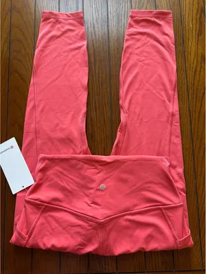 Lululemon Align With Pockets High Rise 25” Pale Raspberry Size 10 NWT thumbnail 1