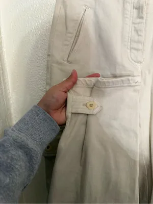 Aritzia Wilfred Free Modern Cargo Pant Cream Straight-Leg Cargo Pants size 4 thumbnail 9