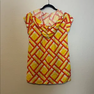 Tracy Feith for Target Mini Mod Yellow‎ Orange Dress Size XS thumbnail 6