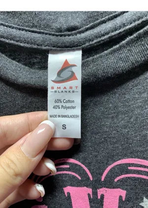 Las Vegas T-Shirt Ladies Small Gray With Pink Writing thumbnail 2