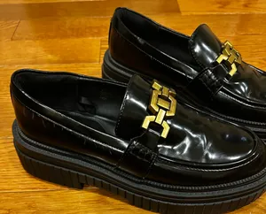 Primark Women's chunky platform Loafers with Gold Chain Accent size 7 thumbnail 7