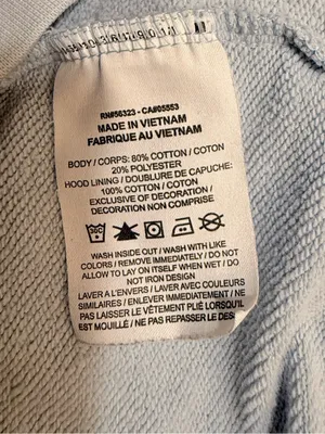 Nike Pale Blue Pullover Hoodie with Swoosh Tag thumbnail 4