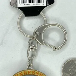 Bacon & Co Tennessee Volunteers Spinning Football Keychain Keyring thumbnail 8