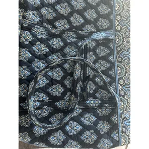 Vera Bradley Tote Bag Womens Large Blue Night and Day Quilted Cotton Excellent thumbnail 4