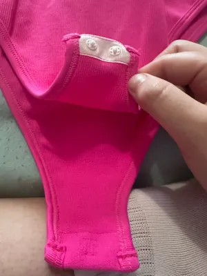Amazon Bodysuit Pink Ribbed thumbnail 4