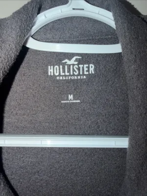 Hollister Oversized Fleece-Lined Shacket - Charcoal Grey - Size Medium - Like Ne thumbnail 4