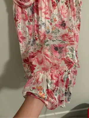 Lulu’s Pink Floral Halter Mini Dress size Medium thumbnail 5