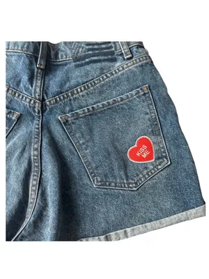 Revice Denim Flower Child Patchwork Shorts thumbnail 7