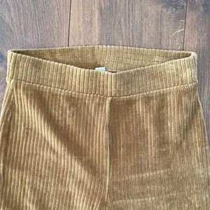 Aerie Groove on Velour High Waisted Flare Pants Ribbed Velvet Small Brown Retro thumbnail 2